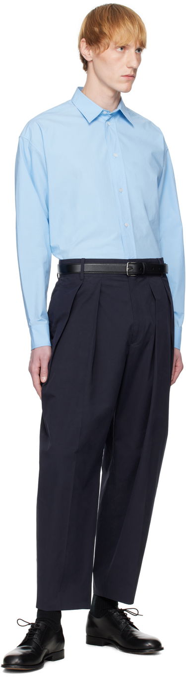 Skjorta The Row The Row Miller Button-Up Shirt Blå | 970-W2567, 4