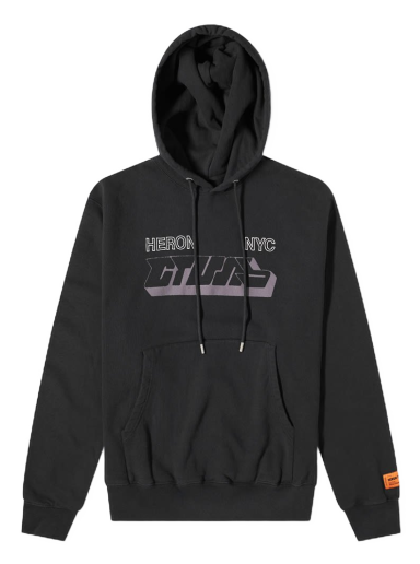 Sweatshirt HERON PRESTON CTNMB Spray Hoodie Svart | HMBB024F22JER0081009