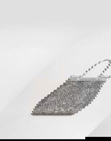 Handväska Dolce & Gabbana Dolce & Gabbana Medium Sicily Brocade Handbag Metallisk | BB6003BR81780998, 3