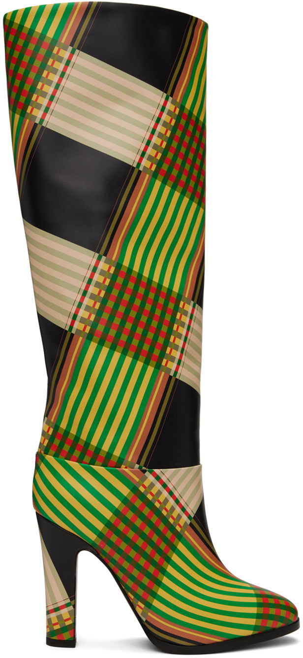 Kläder Vivienne Westwood Vivienne Westwood Midas Plaid Knee-High Boots Flerfärgad | 71020039W-L006K-