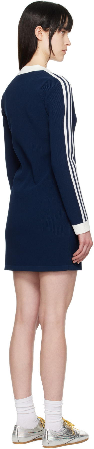 Klä adidas Performance Knitted Polo Dress Blå | JC7690, 2