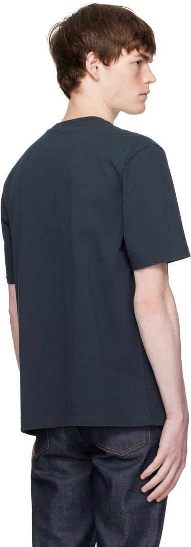 T-shirt MAISON KITSUNÉ Maison Kitsuné Handwriting Comfort T-Shirt Mörkblå | MM00126KJ7025, 2