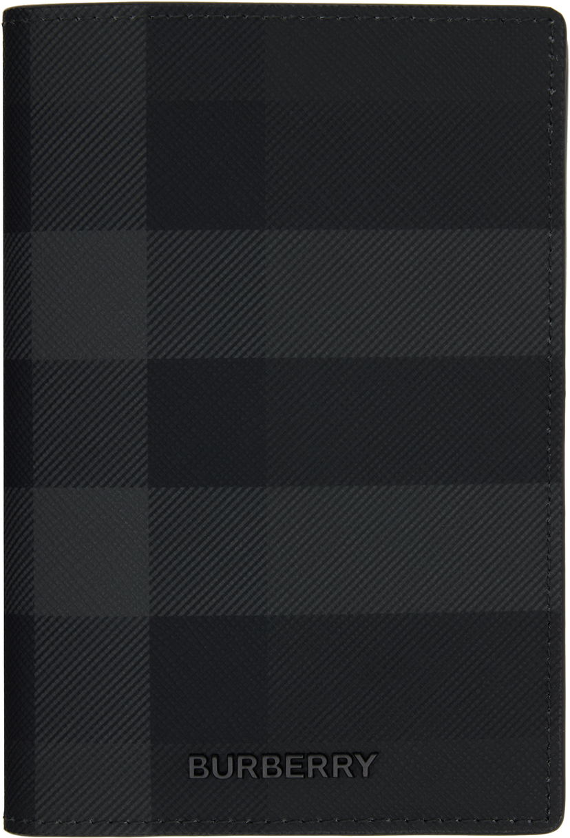 Plånbok Burberry Burberry Check Passport Holder Svart | 8073278