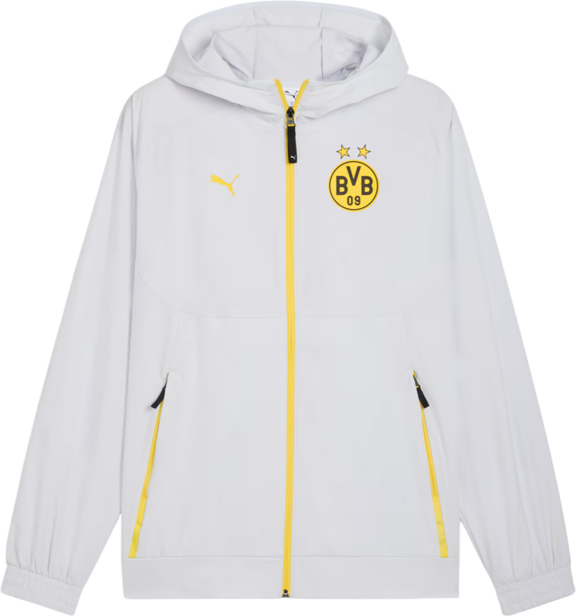 Jacka Puma Borussia Dortmund Tech Woven Jacket Vit | 781698-18