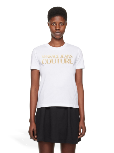 T-shirt Versace Bonded T-Shirt Vit | E76HAHT04_ECJ00T