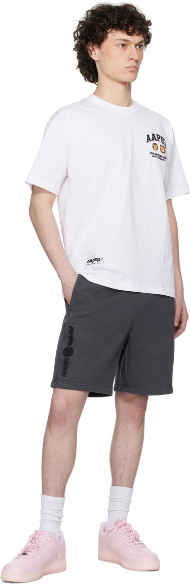 T-shirt AAPE by A Bathing Ape AAPE By A Bathing Ape 'AAPER' Logo Short Sleeve T-Shirt Vit | AAPTEM1611XXNWHX, 3