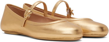 Sneakers och skor Gianvito Rossi Rossi Carla Ballerina Flats Metallisk | G22223-05GOM-NSW, 3