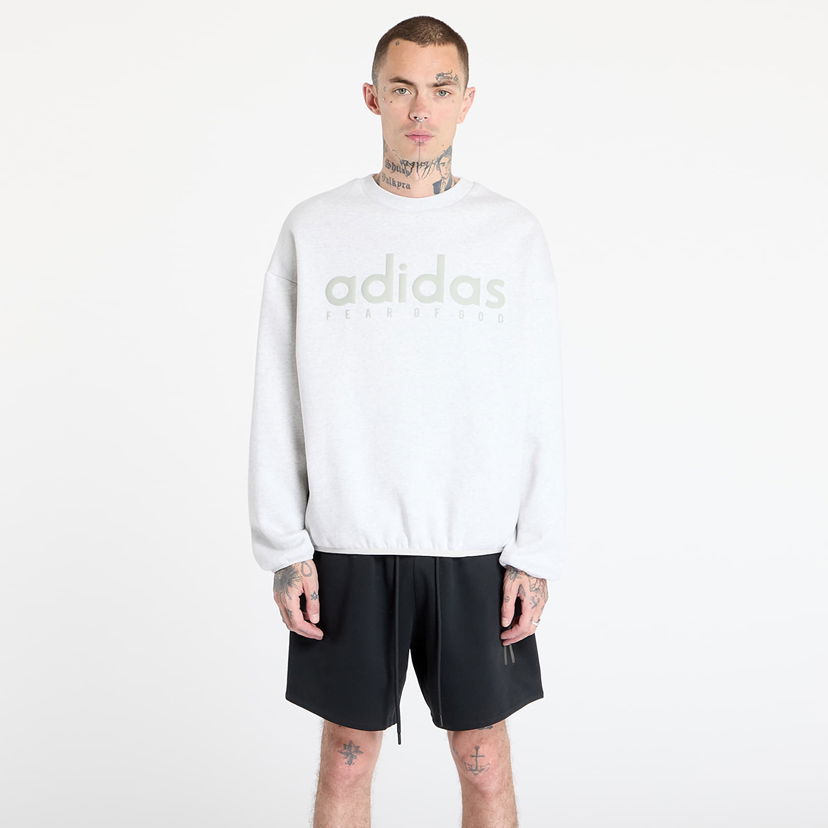 Sweatshirt adidas Originals adidas x Fear Of God Athletics Heather Fleece Crewneck Grå | JZ7368
