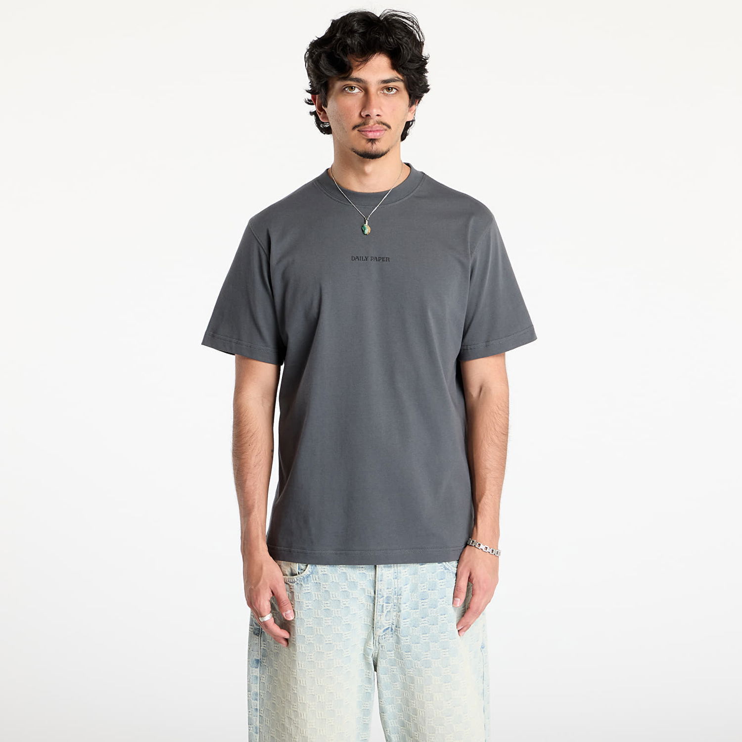 T-shirt DAILY PAPER Daily Paper Tin Lid T-Shirt Grå | 2513075, 0