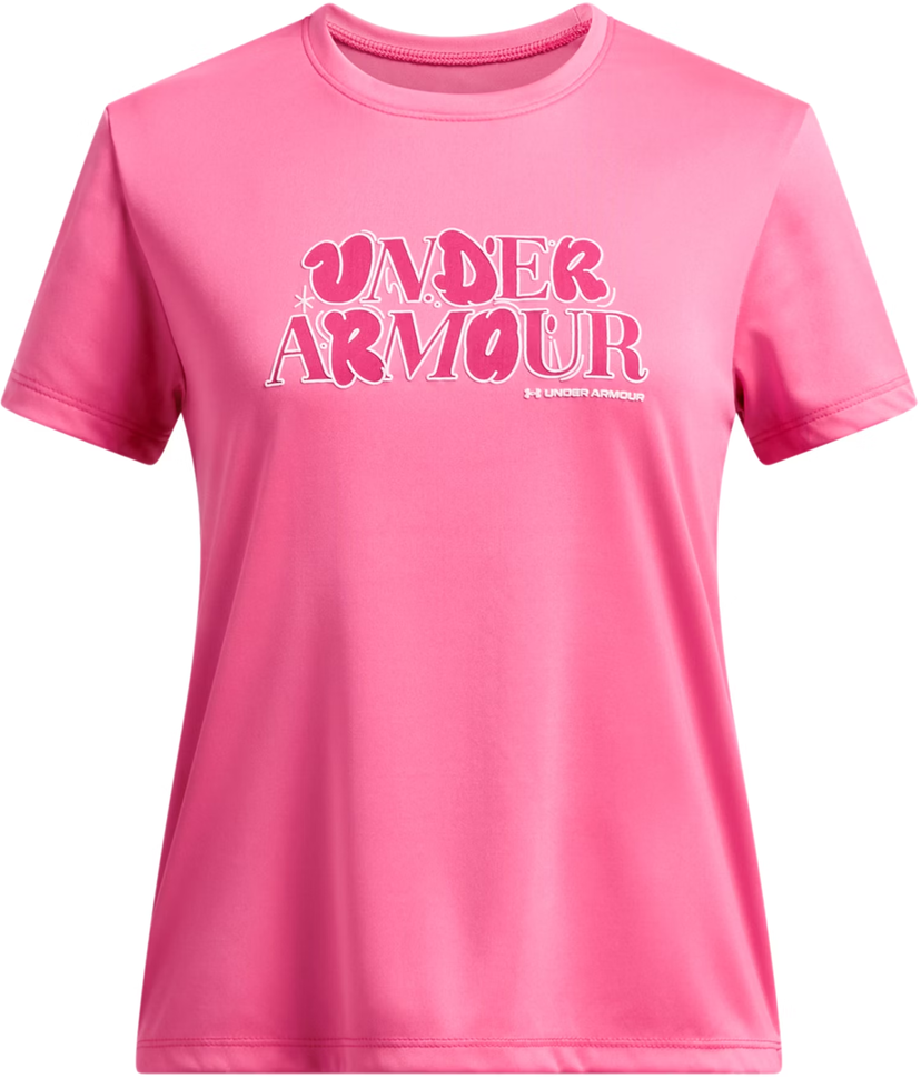 T-shirt Under Armour Tech Wordmark Short Sleeve T-Shirt Rosa | 1389759-672
