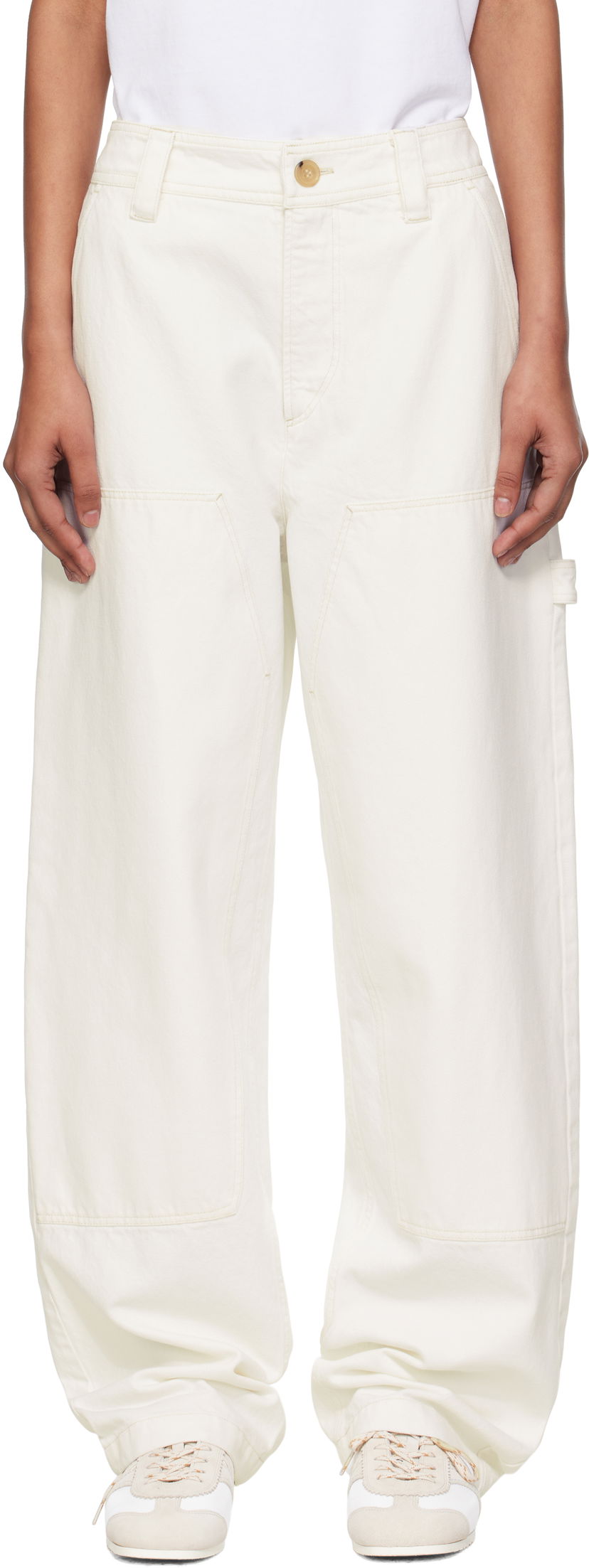 Cargo byxor A.P.C. A.P.C. Gustav Carpenter Pants Vit | COGZV-M08484