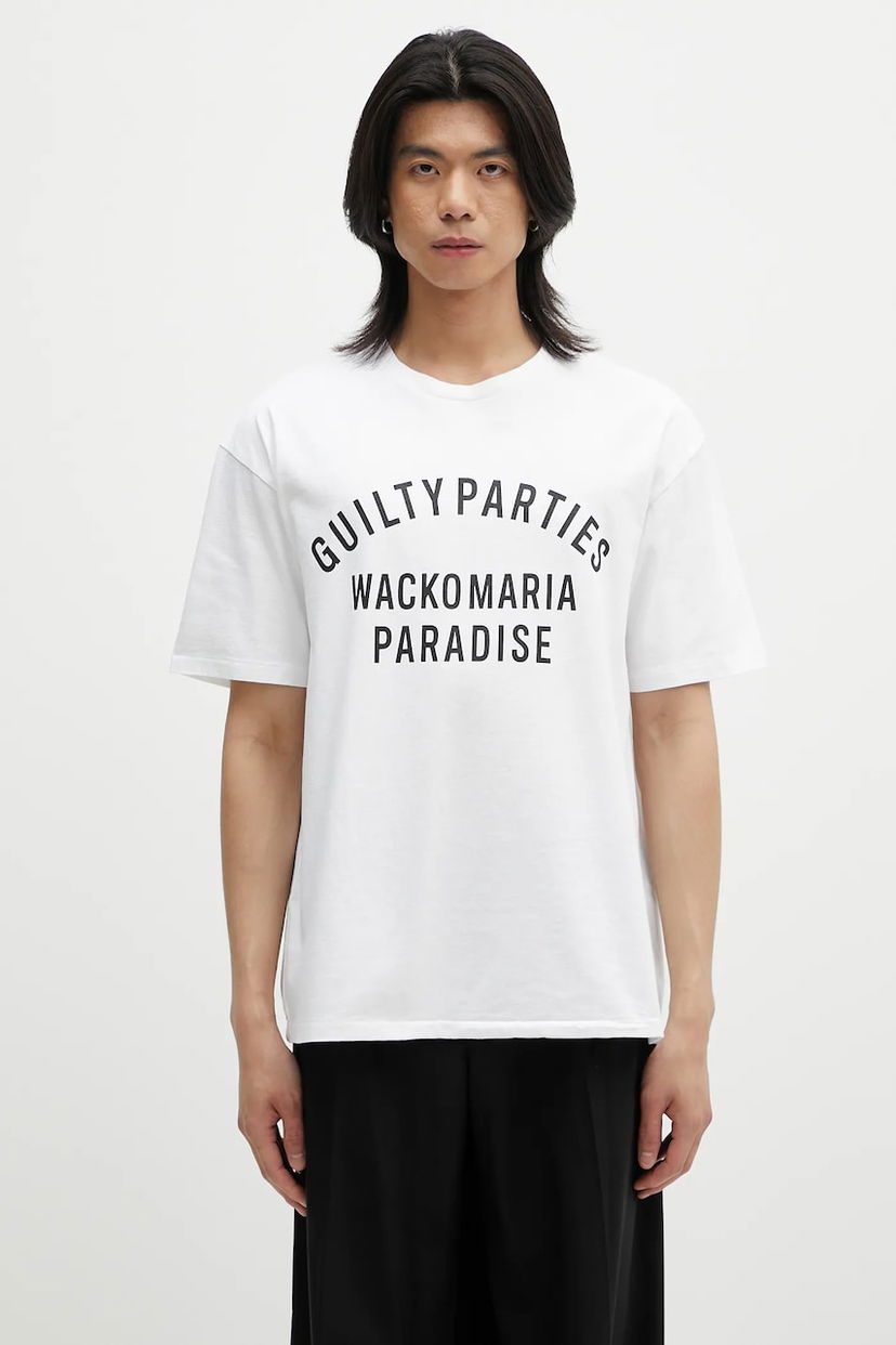 T-shirt WACKO MARIA Wacko Maria Paradise Printed T-Shirt Vit | 25SS.WMT.WT10