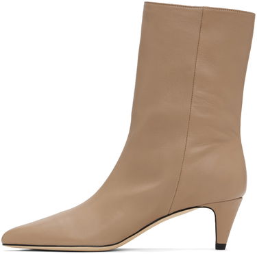 Sneakers och skor BY FAR Lysander Leather Ankle Boots Beige | MWFBO068LL028BG017PL, 2