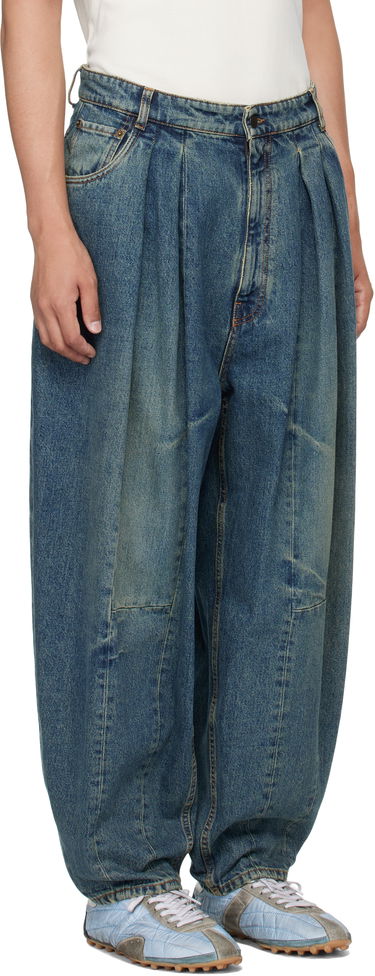 Jeans HED MAYNER Hed Mayner Pleated Denim Jeans Blå | HMMB67030A-HB251, 1