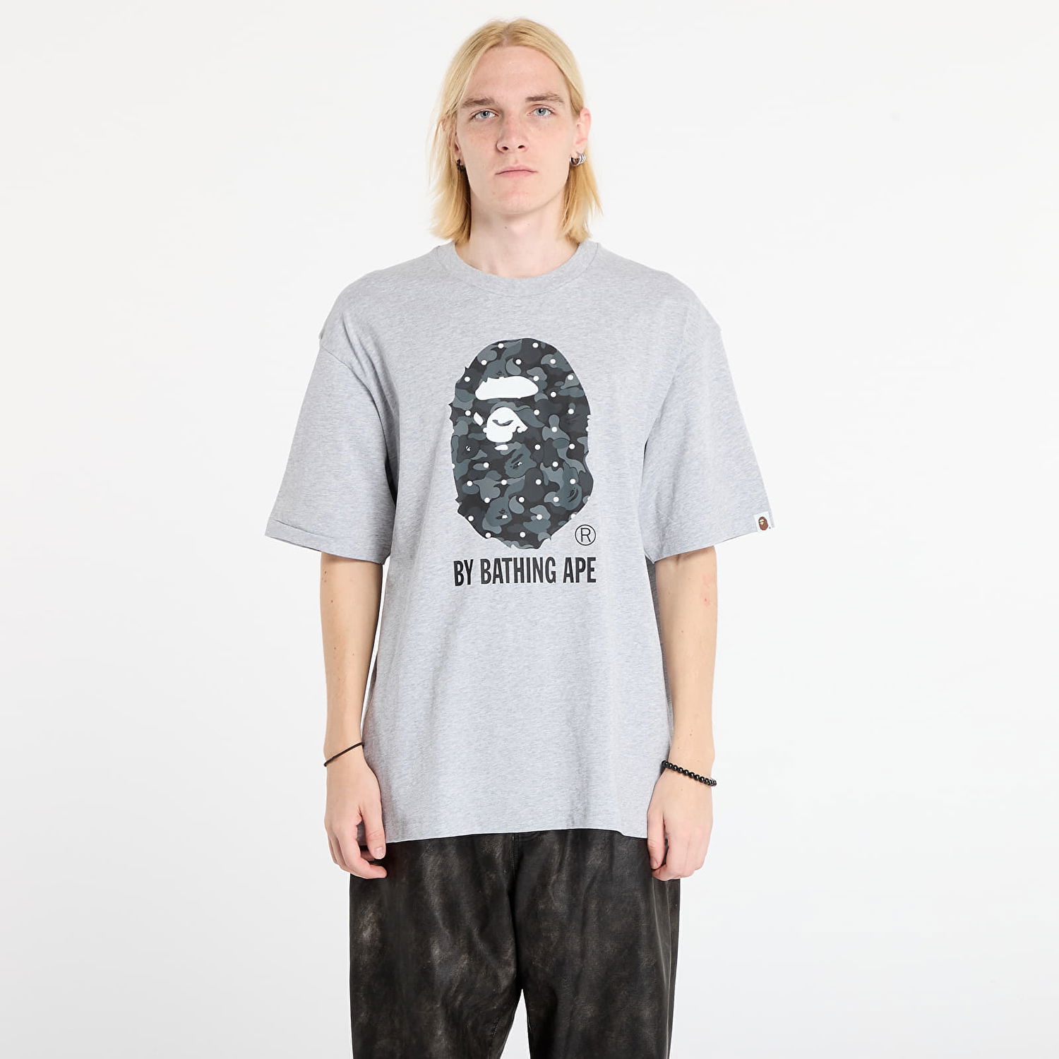 T-shirt BAPE Abc Dot Camo By Bathing Ape Relaxed Fit T-Shirt Grå | 001TEL801313MGRA, 0