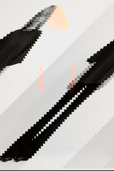 Damasker Palm Angels Palm Angels Classic Logo Tape Flare Pants Svart | PWCH017C99FLE0011010, 4