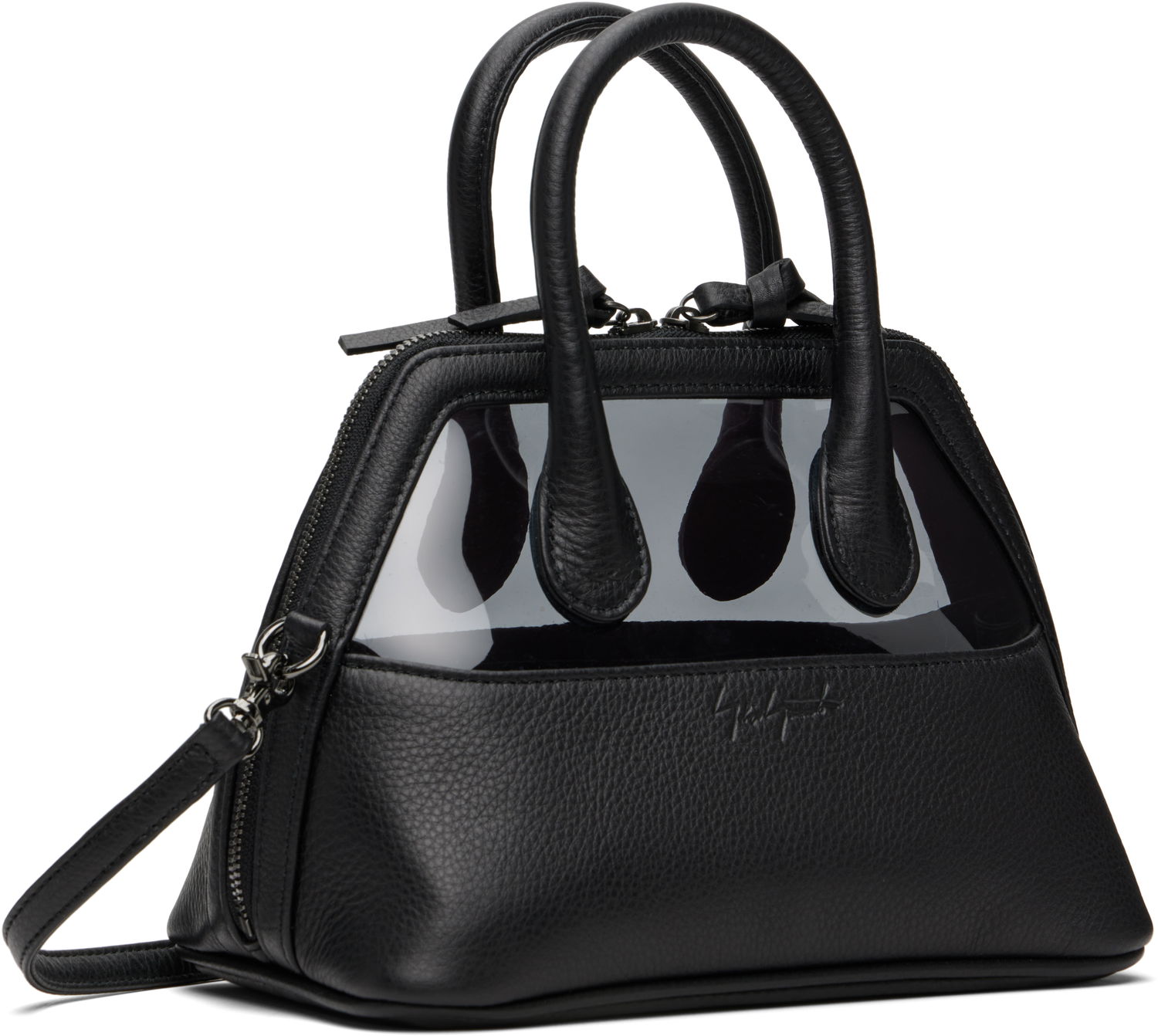 Handväska Yohji Yamamoto YOHJI YAMAMOTO Translucent Mini Bag Svart | DP-I15-715, 1