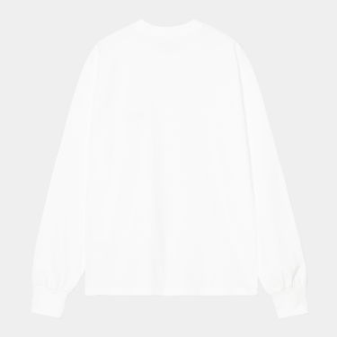 T-shirt Carhartt WIP Long Sleeve American Script T-Shirt Vit | I035466_5, 1