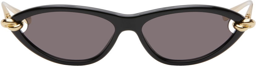 Solglasögon Bottega Veneta Knot Cat Eye Sunglasses Svart | BV1390S-001