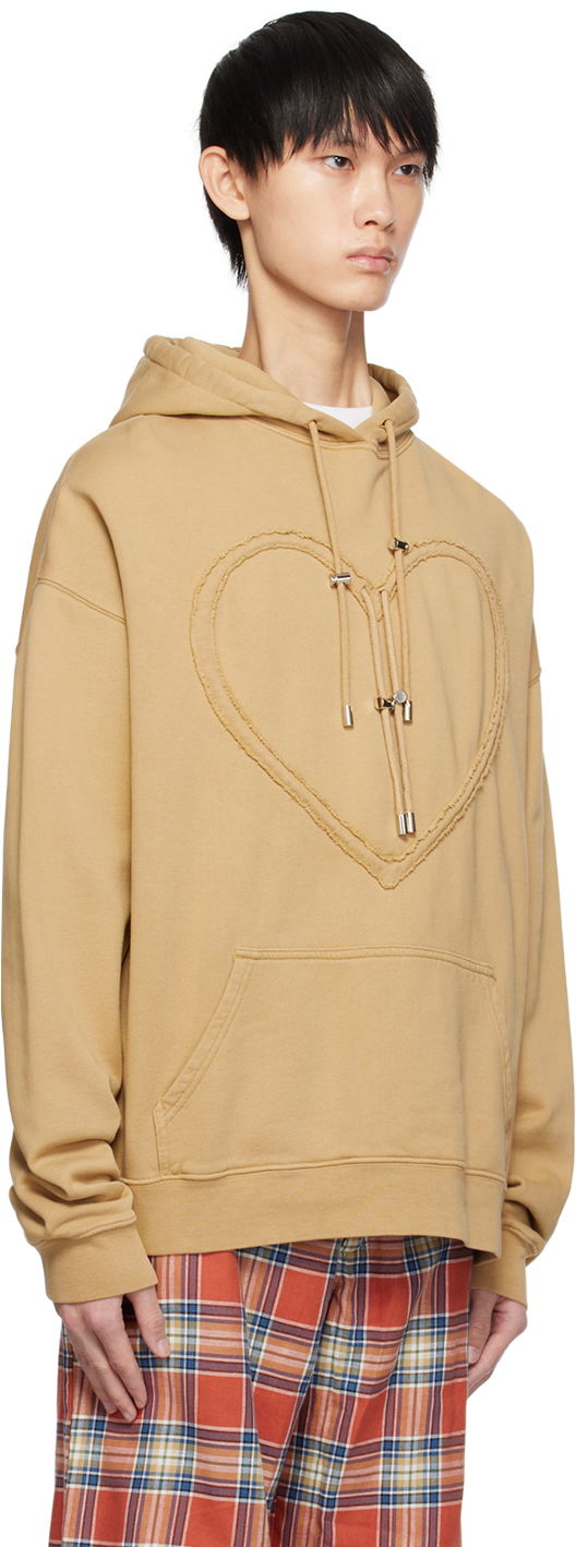 Sweatshirt Collina Strada Collina Strada Heart Hoodie Beige | XX8754, 1