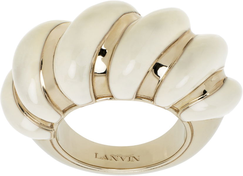 Ringa LANVIN Lanvin Melodie Candy Ring Vit | AW-CJFRI1-ENCY-P25