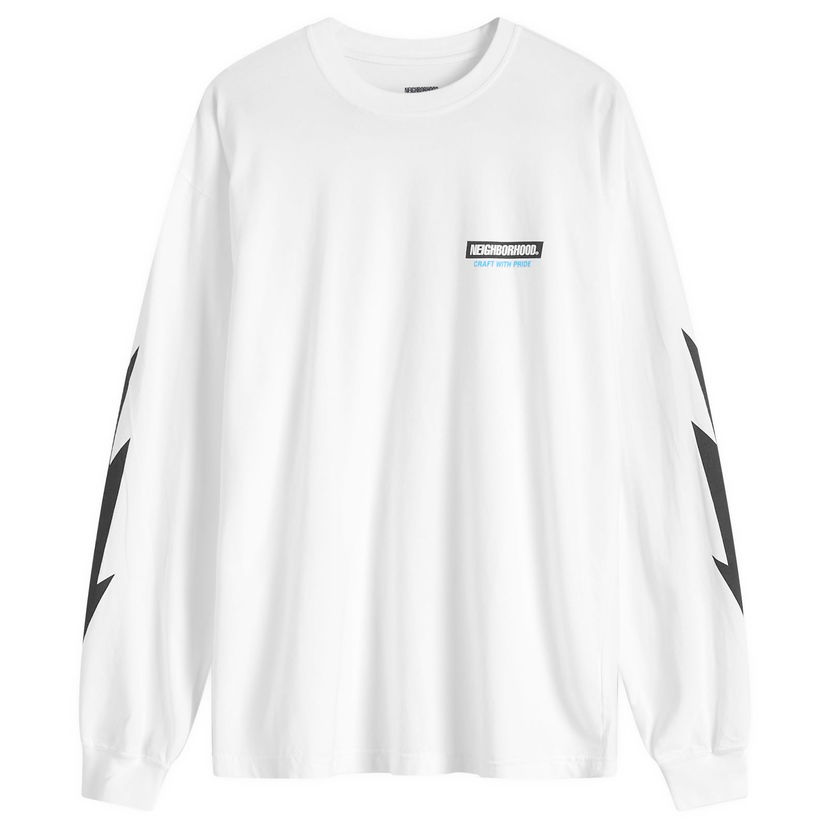 T-shirt Neighborhood LS-16 Long Sleeve T-Shirt Vit | 242PCNH-LT16-WHT