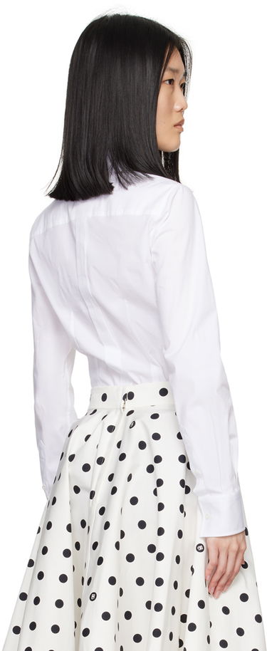 Skjorta Dolce & Gabbana White Spread Collar Shirt Vit | F5G19T FUEEE, 2