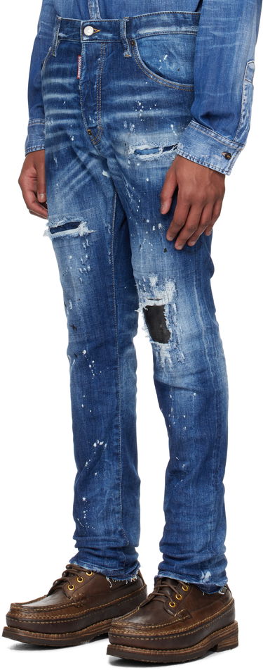 Jeans DSQUARED2 Dsquared2 Cool Guy Ripped Wash Jeans Blå | S74LB1635_S30872, 3