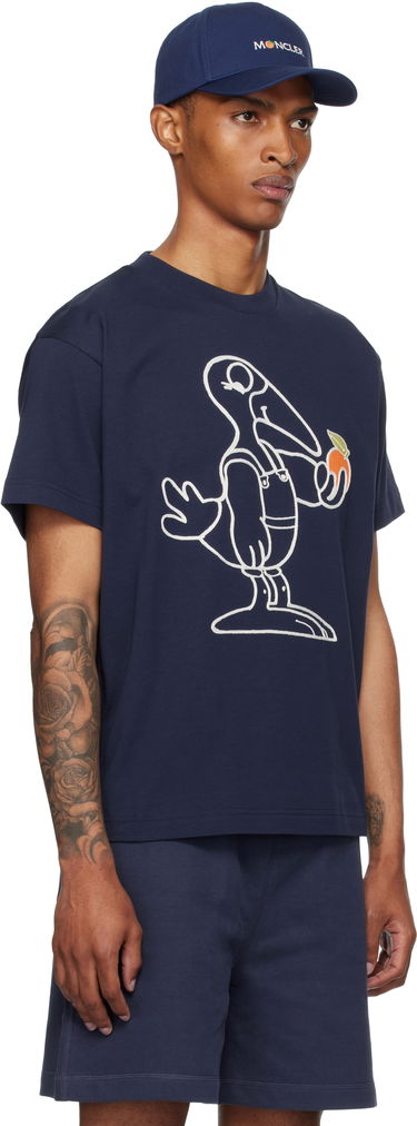 T-shirt Moncler Moncler Genius x Gilga Farm Short Sleeve T-Shirt Mörkblå | K24028C0000489AZ9, 1