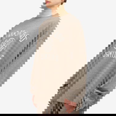 Sweatshirt Fear of God Essentials Crest Logo Long Sleeve T-Shirt Beige | 125HO244201F, 2