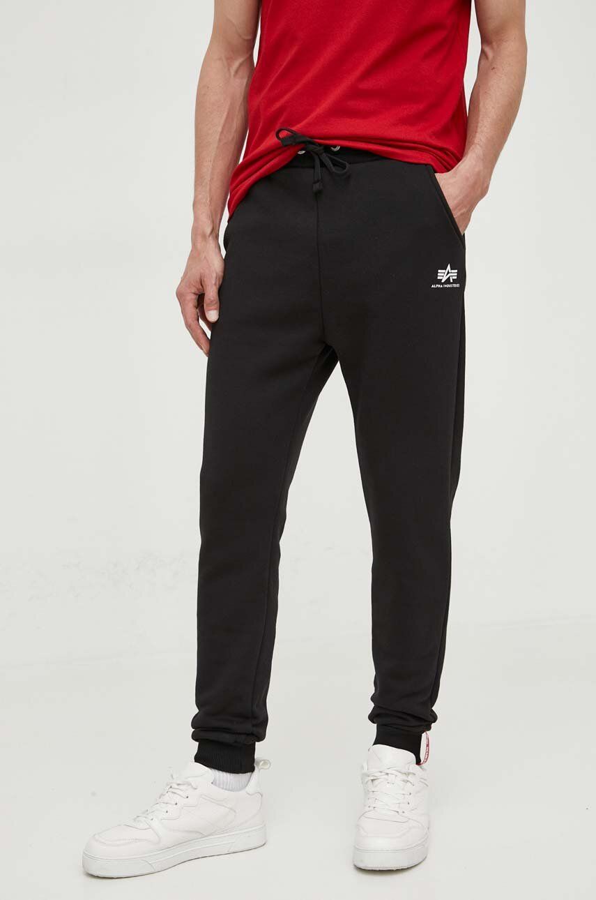 Träningsbyxor Alpha Industries Running Basic Jogger Svart | 116370.03, 0