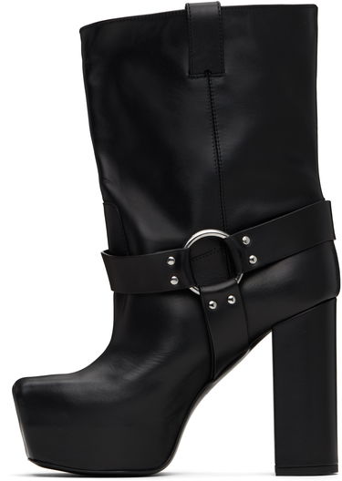 Kläder R13 R13 Sid Heeled Harness Boots Svart | R13S115-S001A, 2