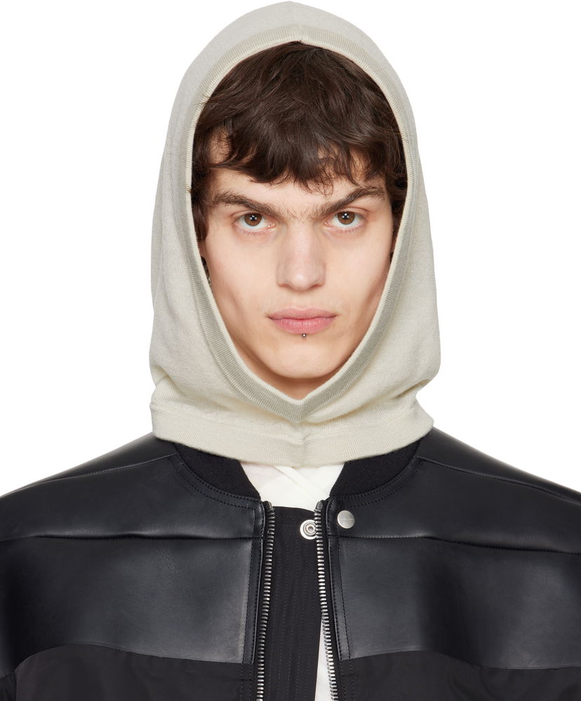 Sweatshirt Rick Owens Rick Owens Hollywood Cashmere Hood Beige | RU01E5481 WS