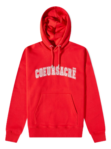 Sweatshirt AMI Coeur Sacre Popover Hoody Röd | USW209-747-681
