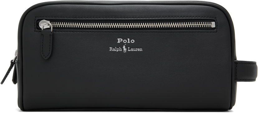 Resväska Polo by Ralph Lauren Ralph Lauren Leather Travel Pouch Svart | 405963262001
