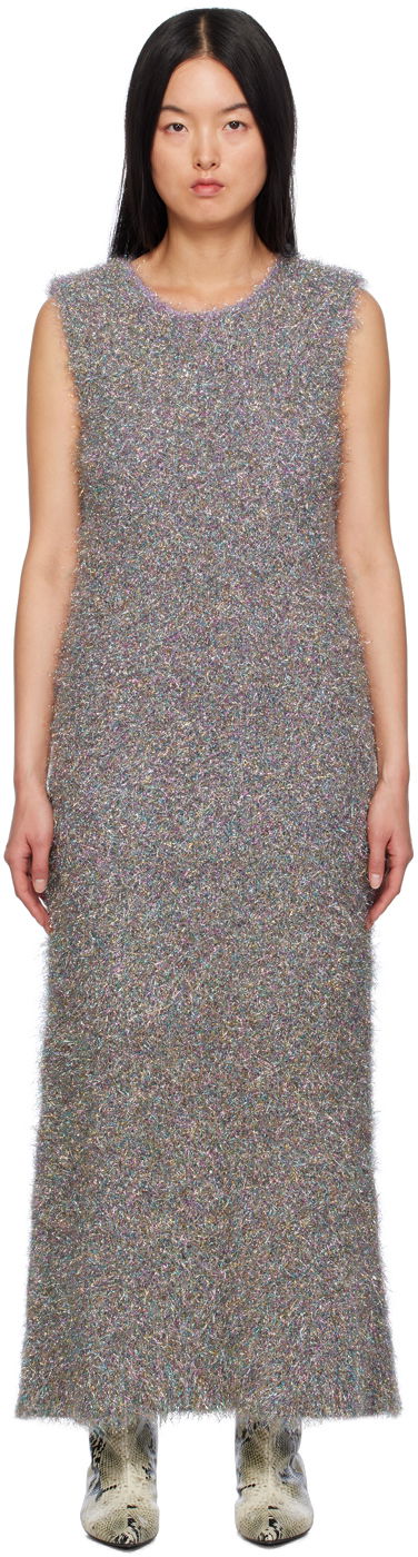 Klä Jil Sander Sparkling Maxi Dress Grå | J03CT0254_J14673, 0
