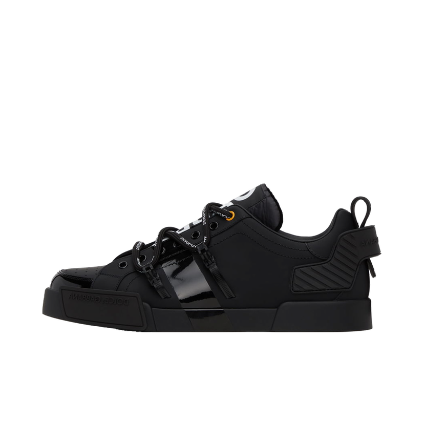 Sneakers och skor Dolce & Gabbana Black Portofino Sneakers Svart | CS1783AJ986