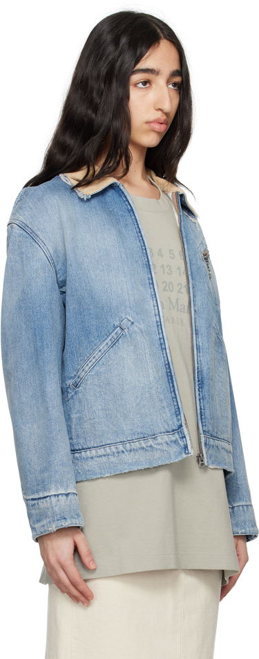 Jacka Maison Margiela Maison Margiela Sports Denim Jacket Blå | S50AM0636 S30383, 4