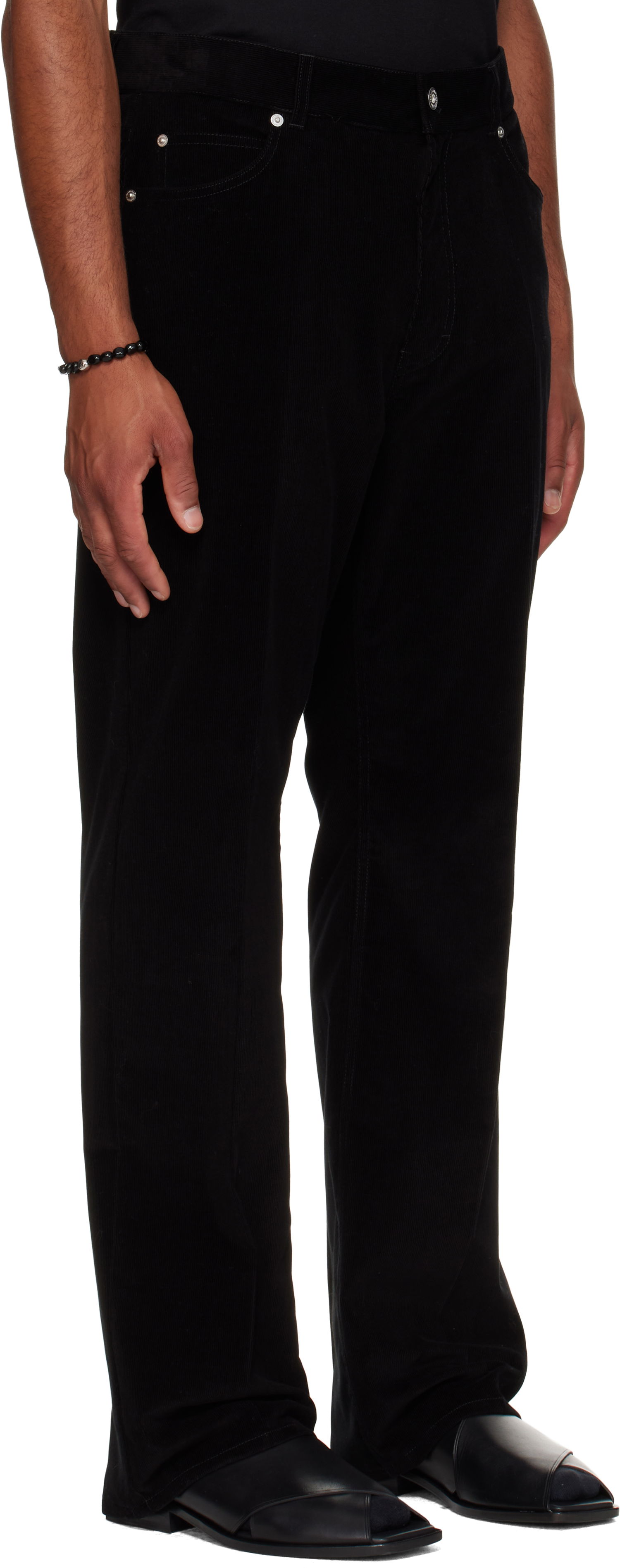 Byxor FERRAGAMO Ferragamo Corduroy Trousers Svart | 784655, 1