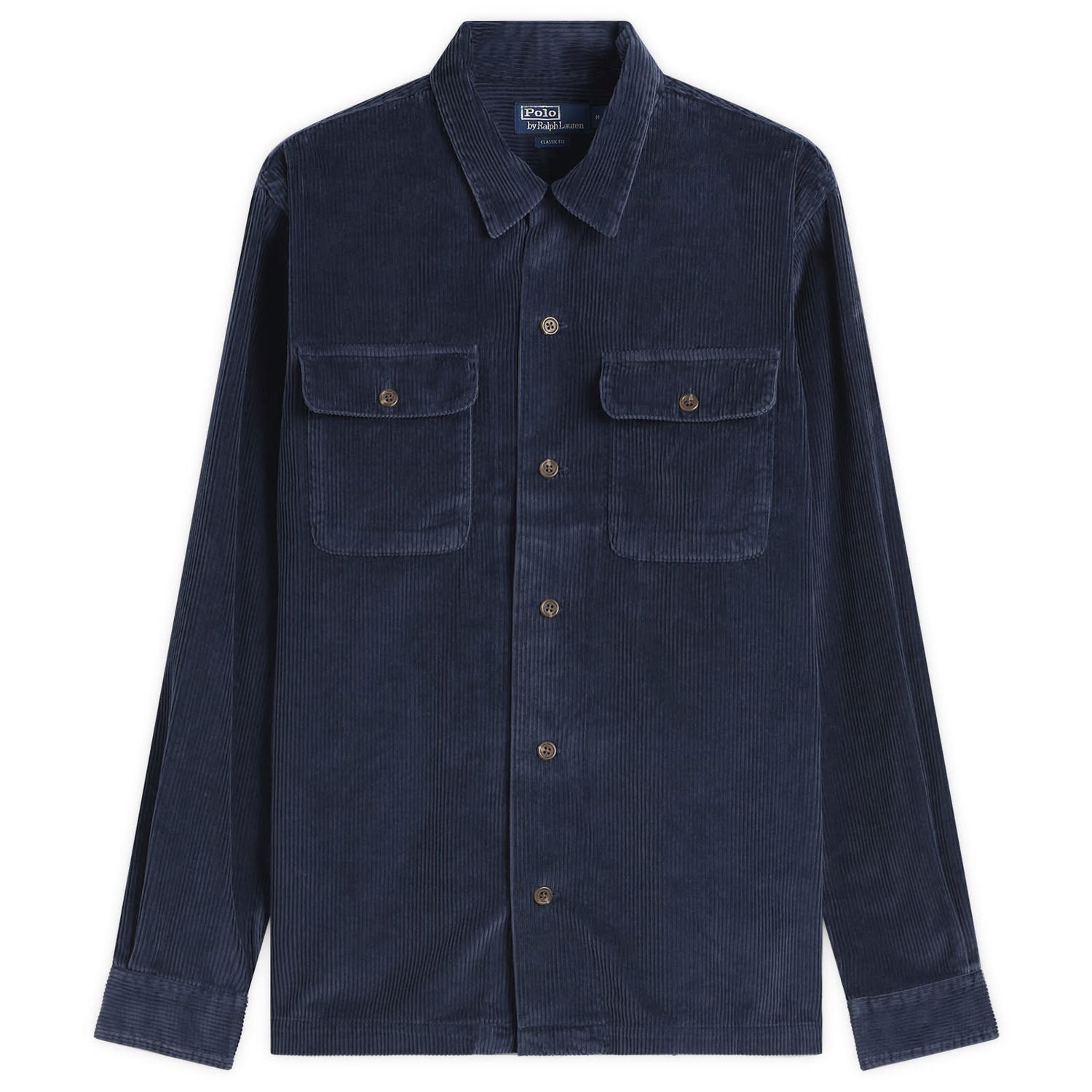Skjorta Polo by Ralph Lauren Corduroy Overshirt Mörkblå | 710981753003-NVY, 1