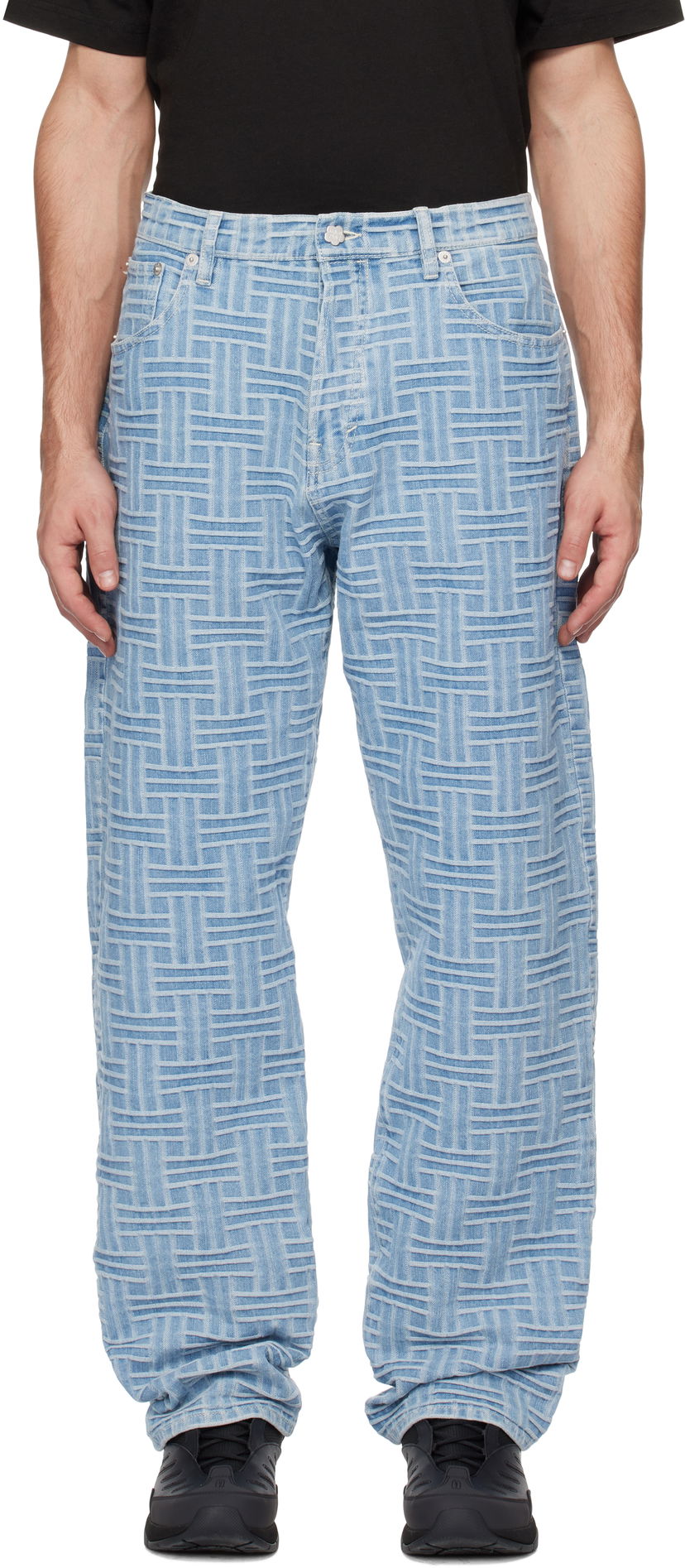Jeans KENZO Weave Botan Loose Fit Jeans Blå | FF55DP4106J4