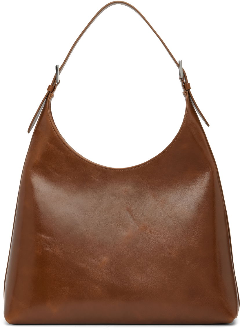 Axelväska BY FAR BY FAR Camryn Shoulder Bag Brun | MWBSB058CL038BR024PL