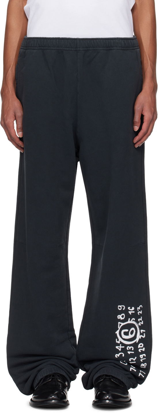 Träningsbyxor Maison Margiela Numeric Sweatpants Svart | SH2KA0022 M25004
