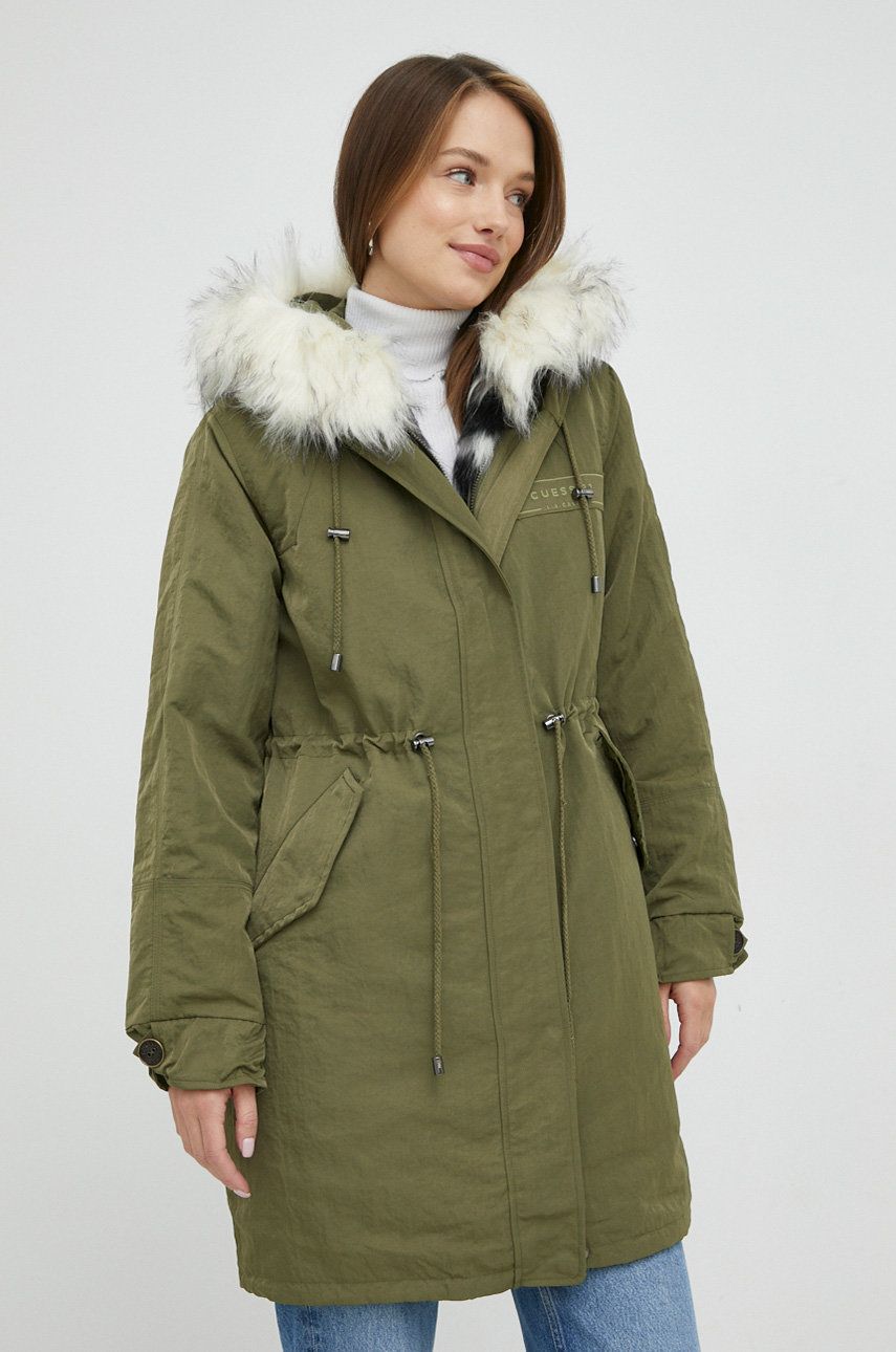 Parkas GUESS Parka Grön | W2BL32.WEWG0, 0