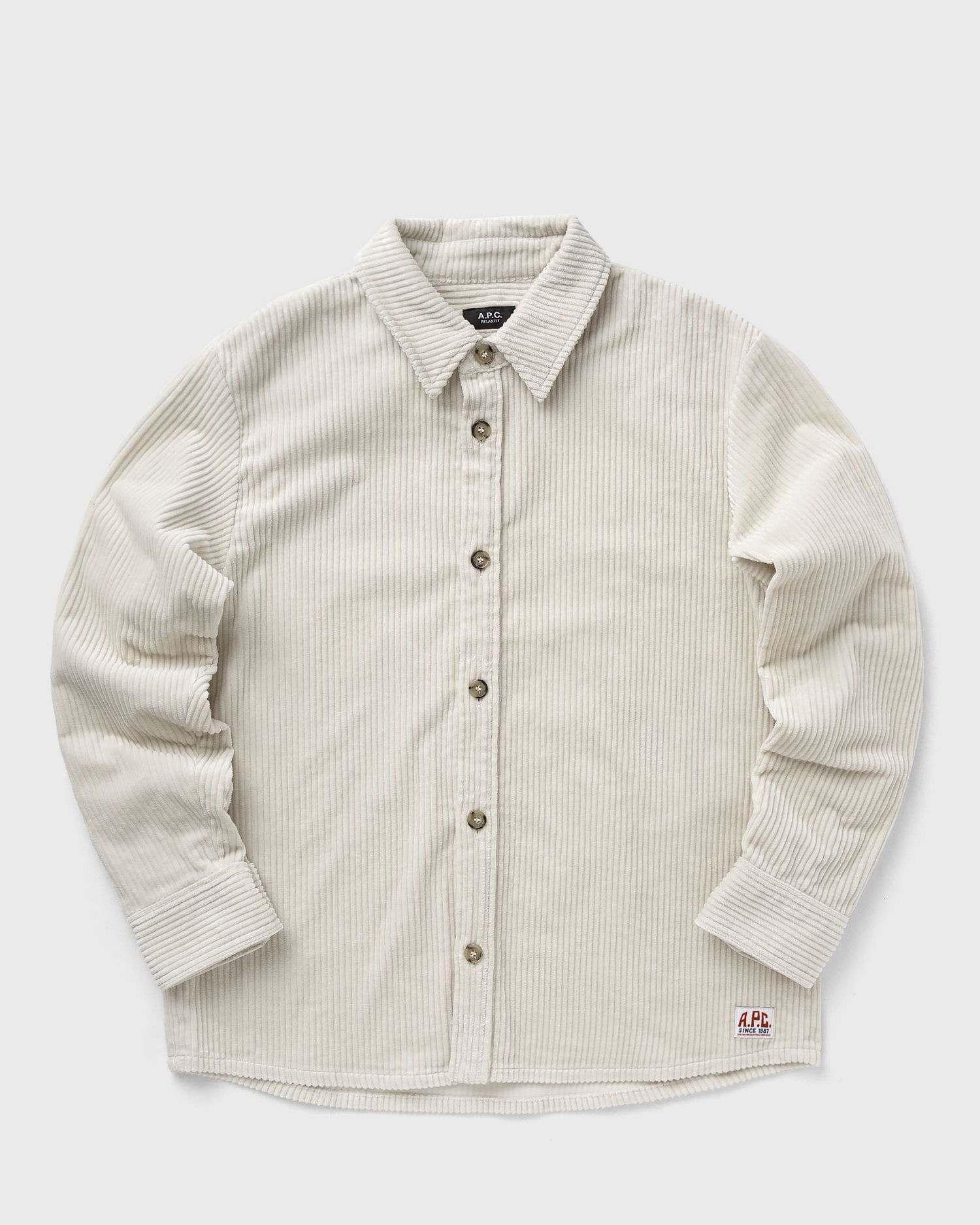Skjorta A.P.C. Corduroy Overshirt Beige | COHDW-H02811-AAD, 0