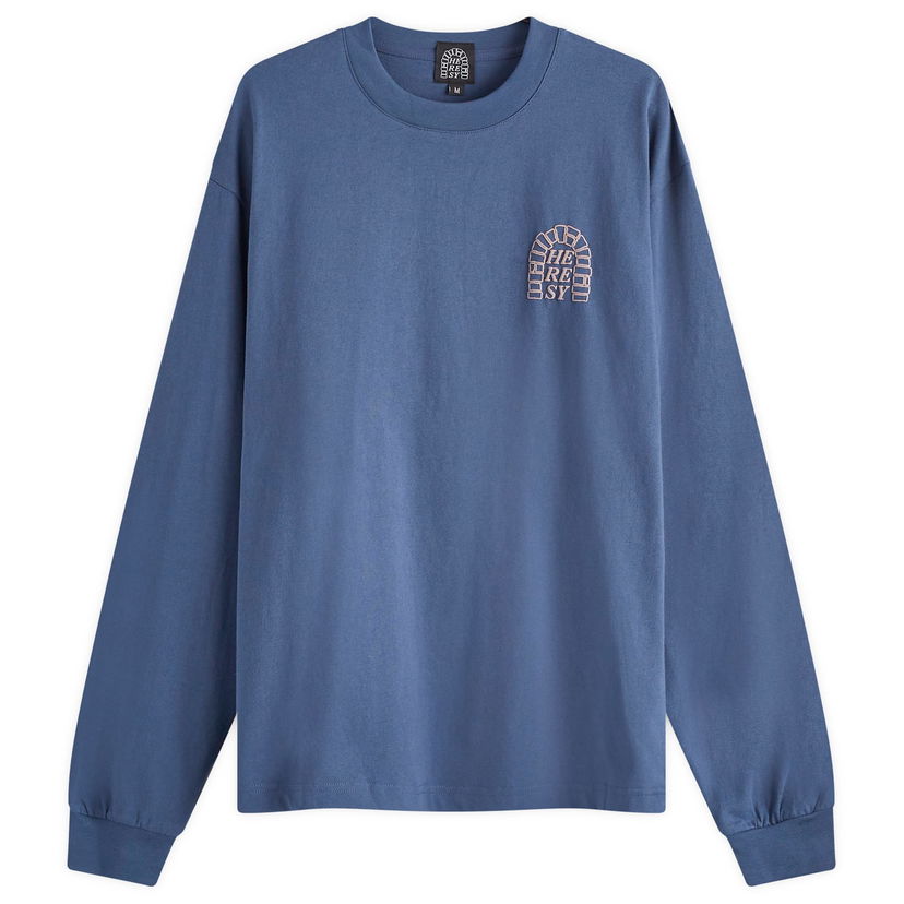 T-shirt Heresy Arch Logo Long Sleeve T-Shirt Mörkblå | HAW24-T09N