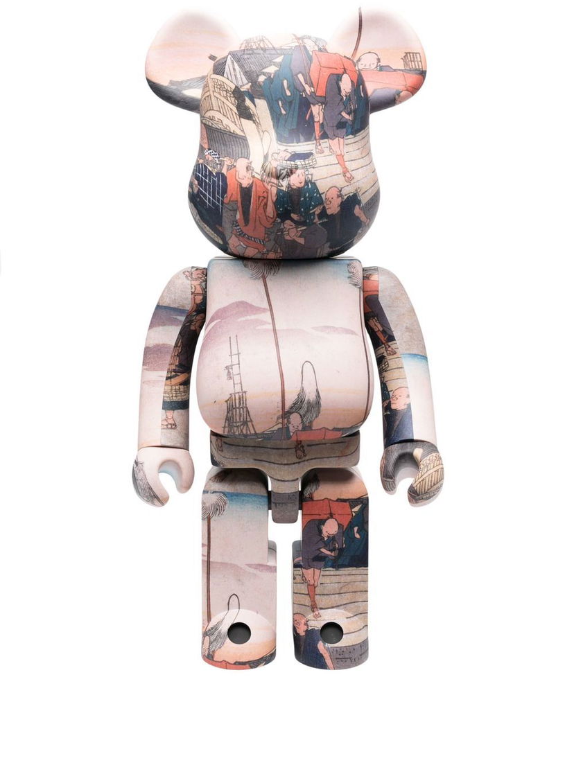 Samlarobjekt Medicom Toy Be@rbrick 1000% Utagawa Hiroshige figure - Brown Beige | BBRACK1000HIRO519481247