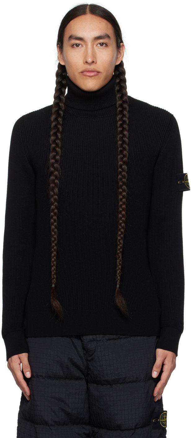 Sweater Stone Island Patch Svart | 7915552C2, 0