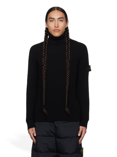 Sweater Stone Island Patch Svart | 7915552C2