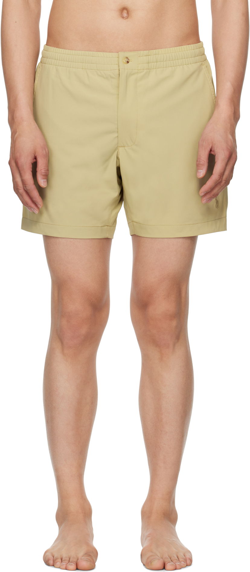 Badkläder Polo by Ralph Lauren Polo Ralph Lauren 6-Inch Polo Prepster Swim Shorts Beige | 710964194001